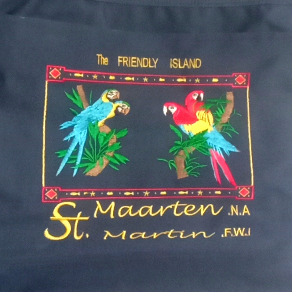 canvas tote bag St. Martin souvenir